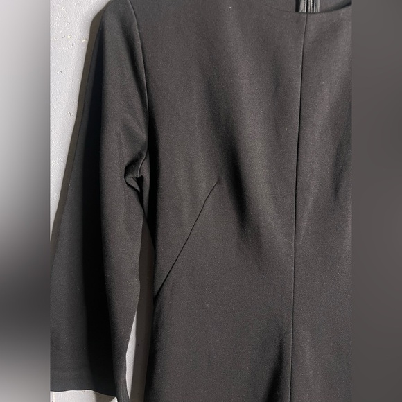 Everlane Long Sleeve Shift Dress in Black in size 4 - Picture 5 of 11